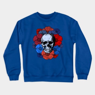 Skull and Flowers Crewneck Sweatshirt